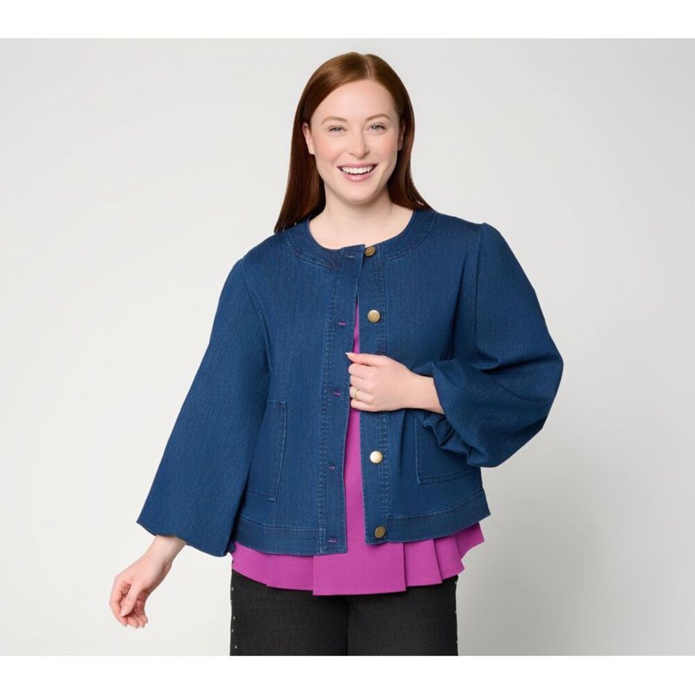by Stacy London Women's Plus Sz Jacket 2X Make Your Selection: Grand Blue